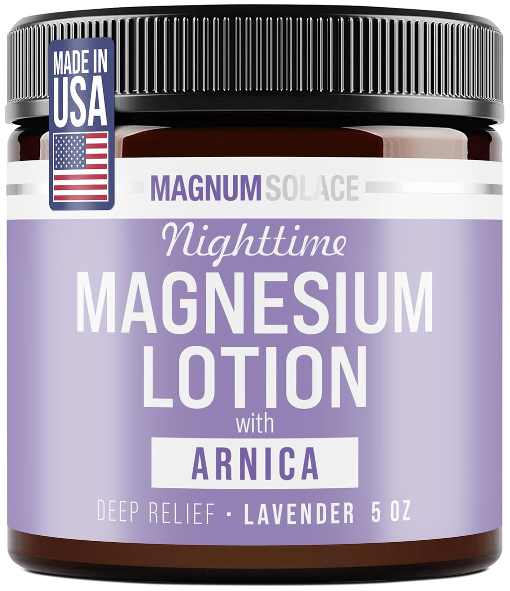 Magnum Solace Nighttime Magnesium Lotion with Arnica – Highly Concentrated