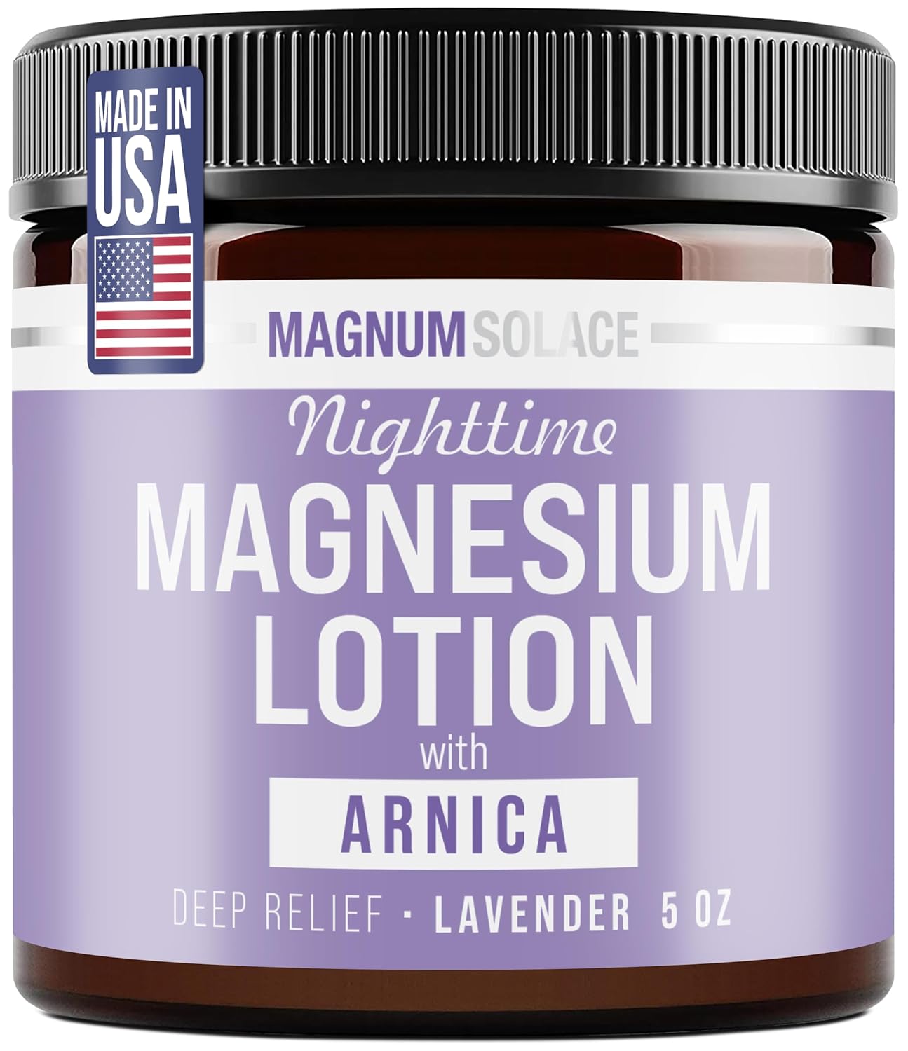 Magnum Solace Nighttime Magnesium Lotion with Arnica – Highly Concentrated