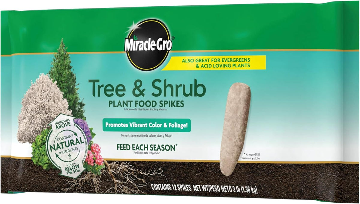 Miracle-Gro Tree and Shrub Plant Food Spikes - Deciduous, Flowering &