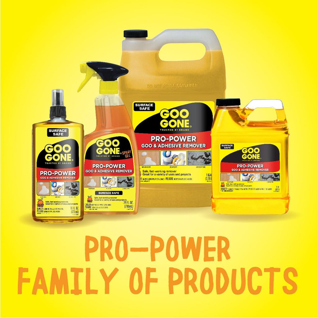 Goo Gone Pro Power Adhesive Remover - 8 Ounce - Use on Silicone, Caulk