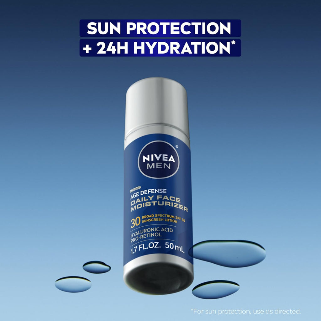 NIVEA MEN Age Defense Daily Face Moisturizer with Broad Spectrum SPF 30