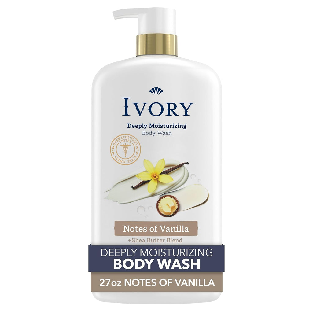 Ivory Body Wash, Deeply Moisturizing, 24hr Nourishing Hydration, Soothes