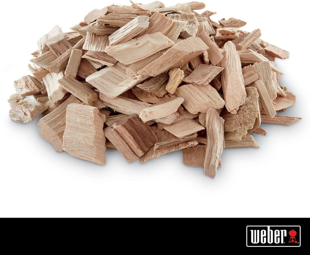 Weber Apple Wood Chips, 2 lb – Premium BBQ Smoking & Grilling Chips for