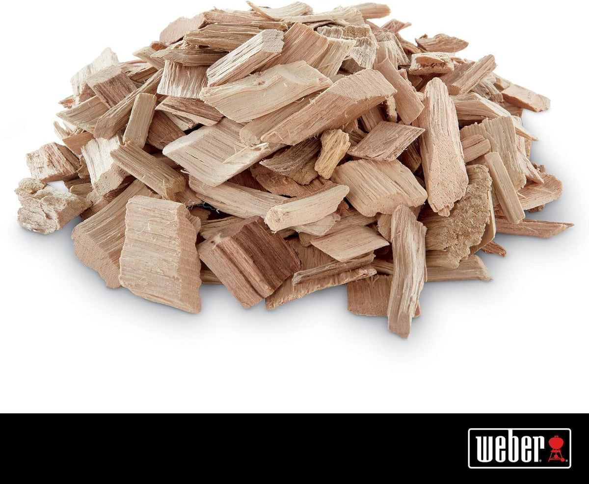 Weber Apple Wood Chips, 2 lb – Premium BBQ Smoking & Grilling Chips for