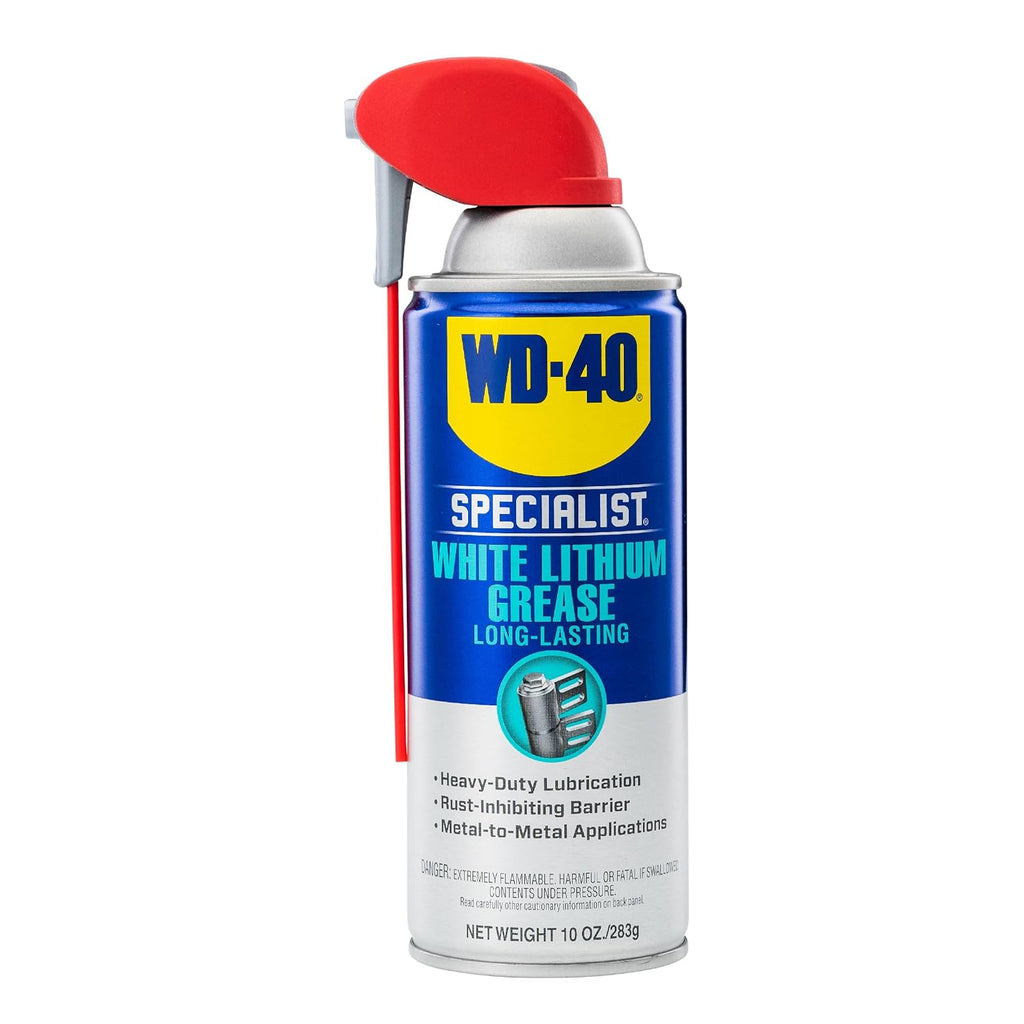 WD-40 Specialist White Lithium Grease Spray with SMART STRAW SPRAYS 2 WAYS
