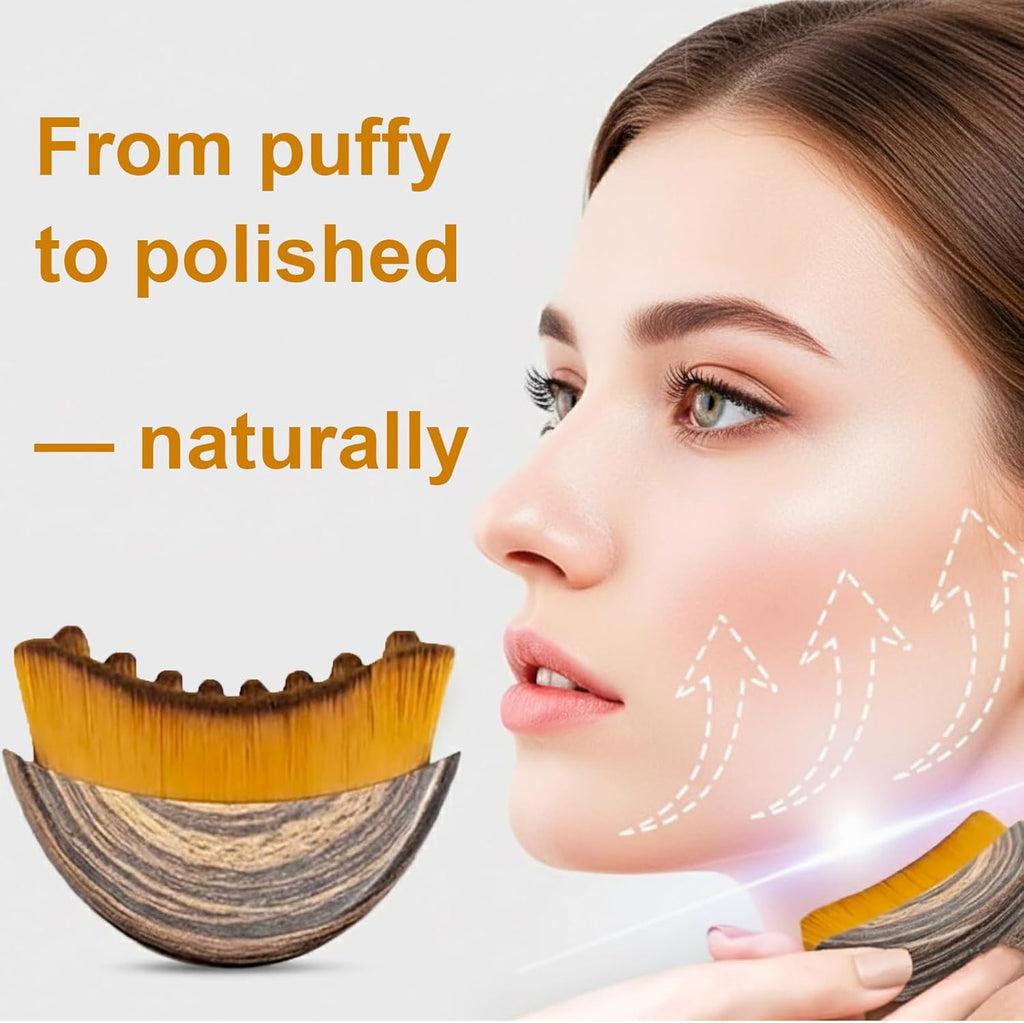 Stainless Steel Gua Sha Tool & Lymphatic Drainage Face Brush Set, TWPER