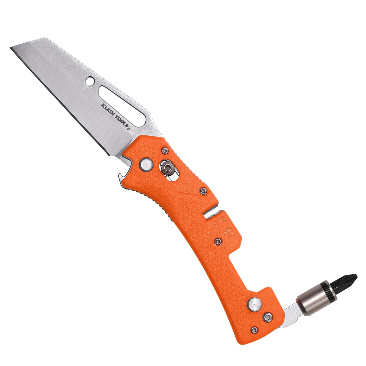 Klein Tools 44056D Electrician's Pocket Knife with Driver, Sheepsfoot Blade