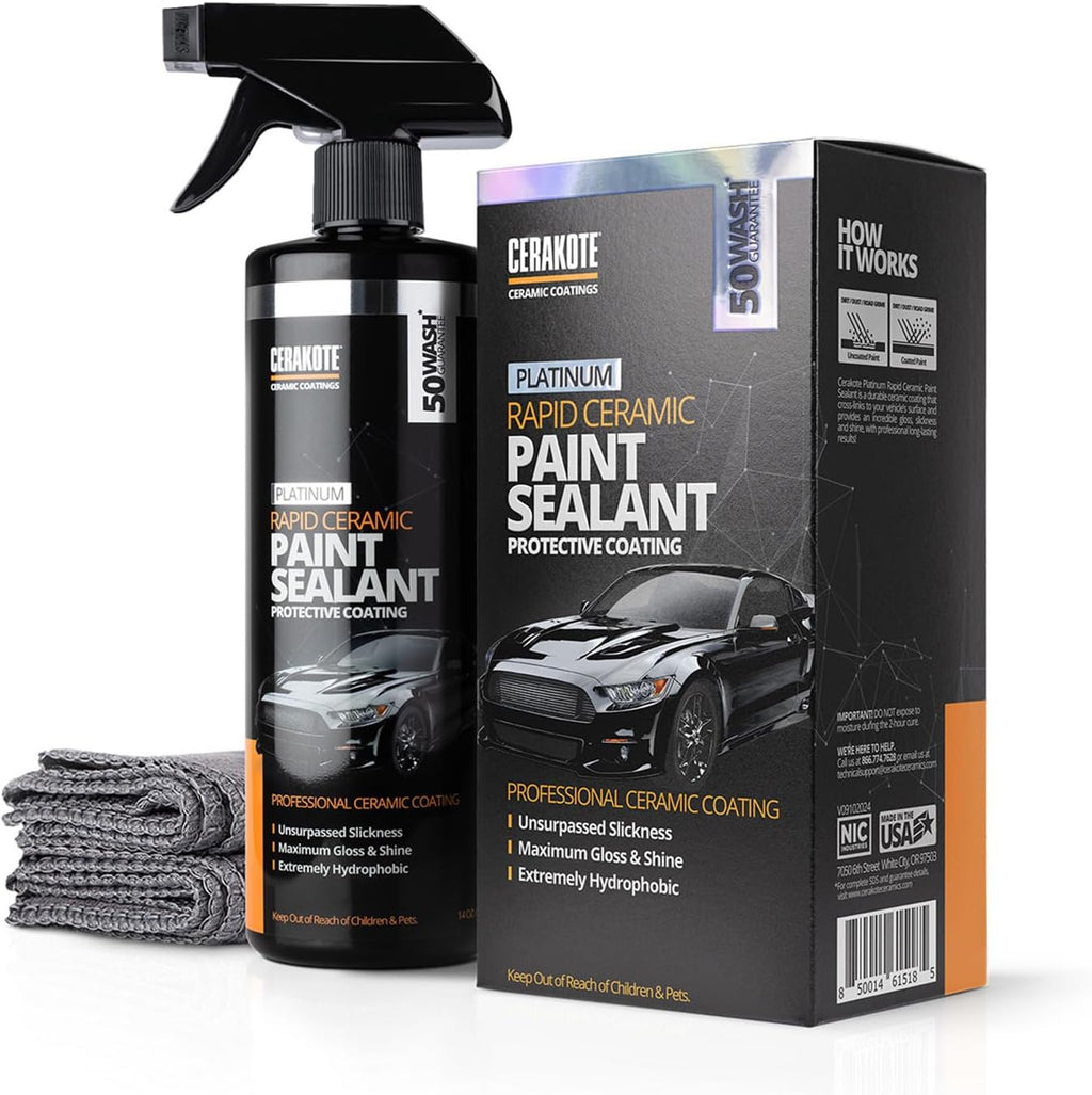 CERAKOTE® Platinum Rapid Ceramic Paint Sealant Spray - 14 oz. - 50 Wash