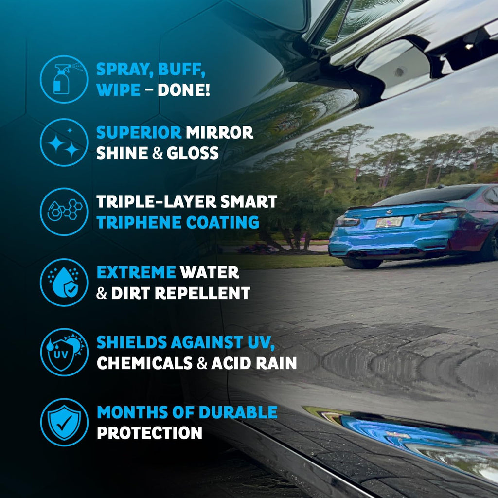 MAXLONE ™ Car Spray with Triphene® Technology, Quick Spray & Wipe All Purpose