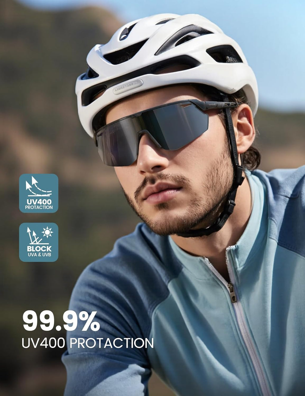 Lamicall 24g Polarized Sports Sunglasses for Men Women - UV400 Protection Sun