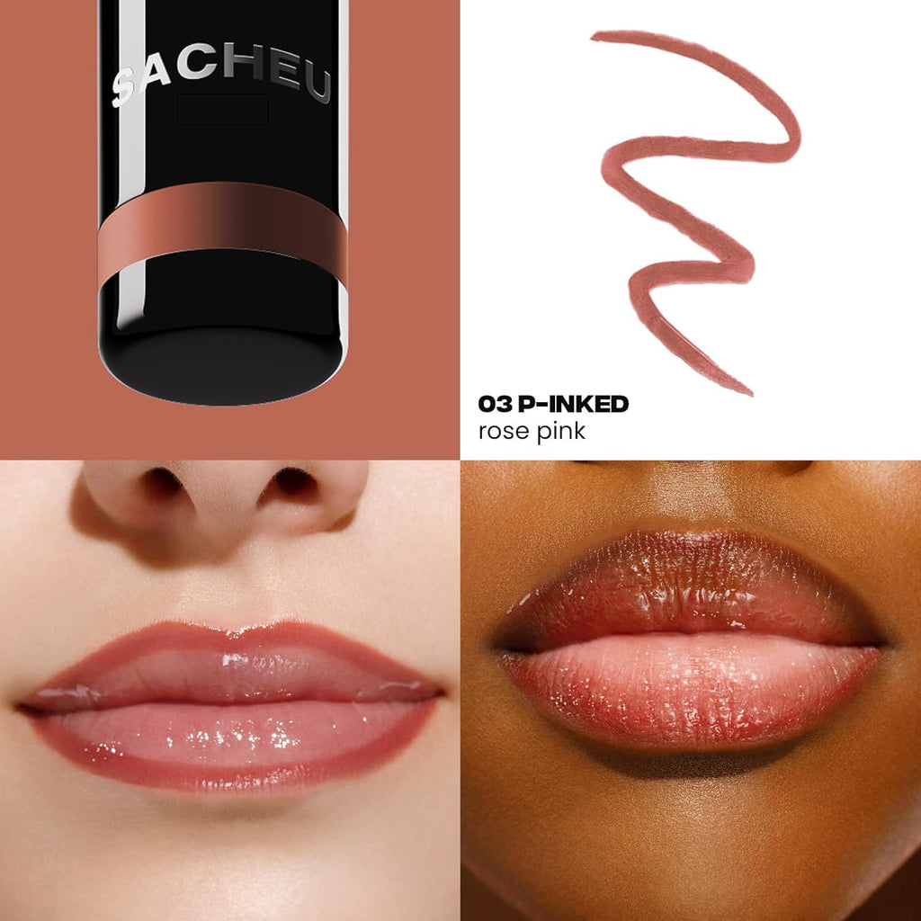 Sacheu Lip Liner STAY-N Peel Off Lip Stain — Long Lasting Waterproof Lip Tint