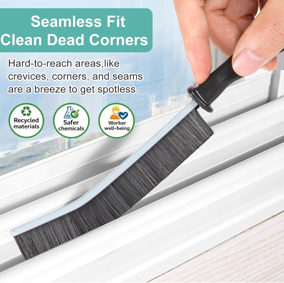 Crevice Cleaning Brush，Hard-Bristled Grout Brush，2026 New Multifunctional Gap