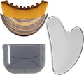 Stainless Steel Gua Sha Tool & Lymphatic Drainage Face Brush Set, TWPER