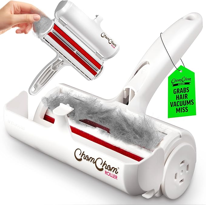 ChomChom Roller Pet Hair Remover – Original Size Reusable Lint Roller for Cat