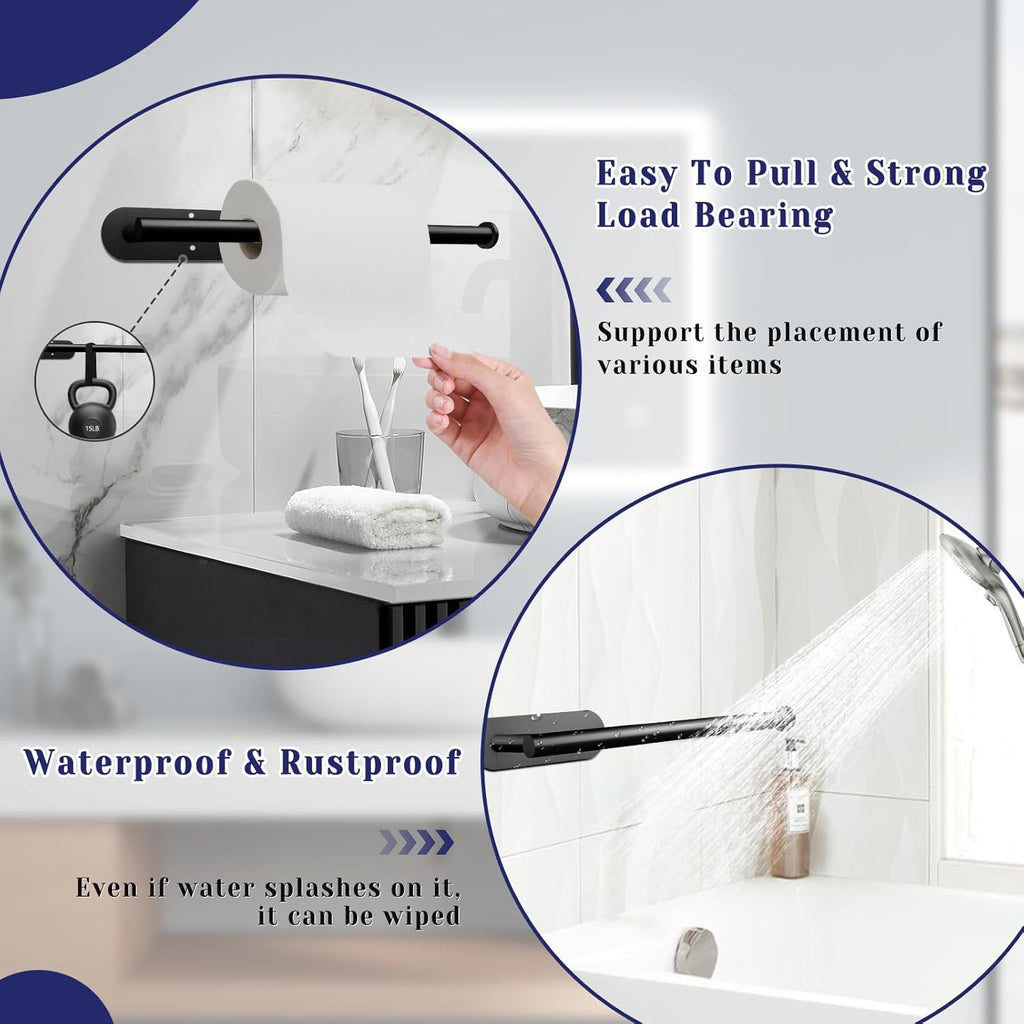 Paper Towel Holder, Self Adhesive or Drilling Paper Towel Holder Under