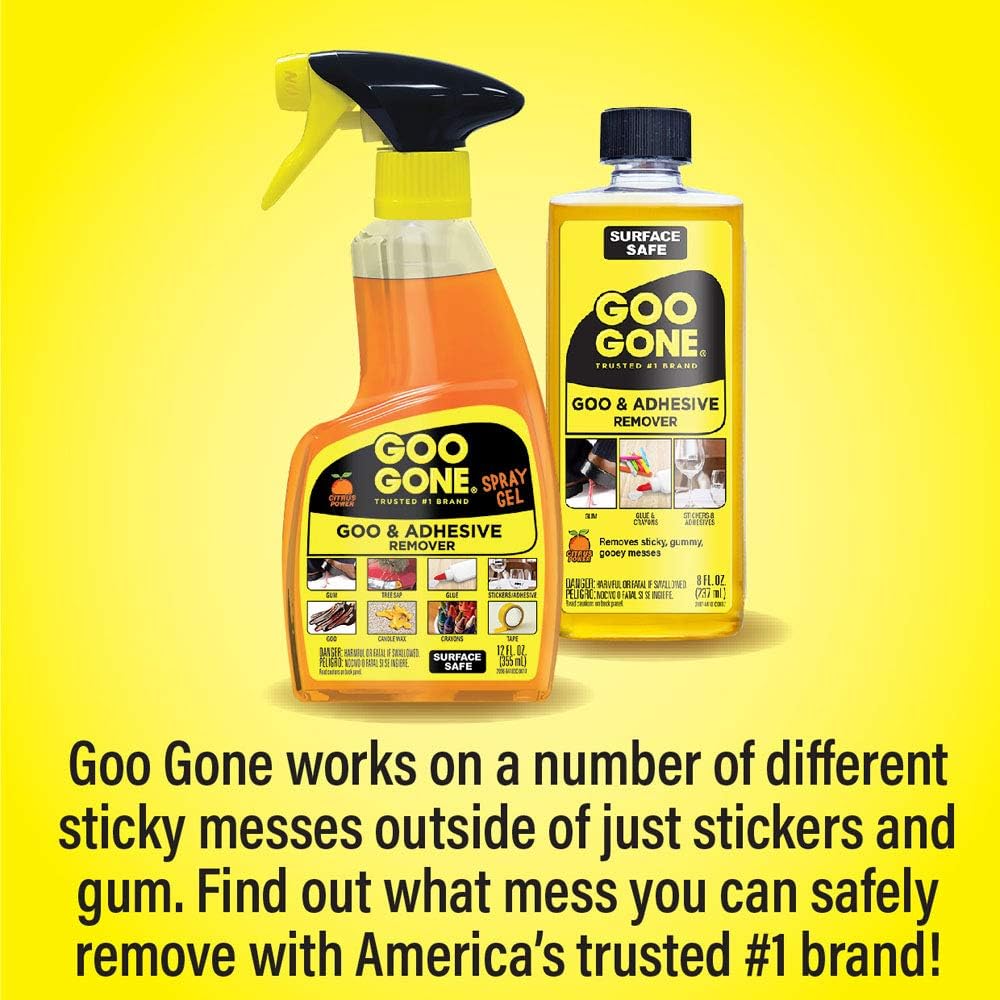 Goo Gone Pro Power Adhesive Remover - 8 Ounce - Use on Silicone, Caulk