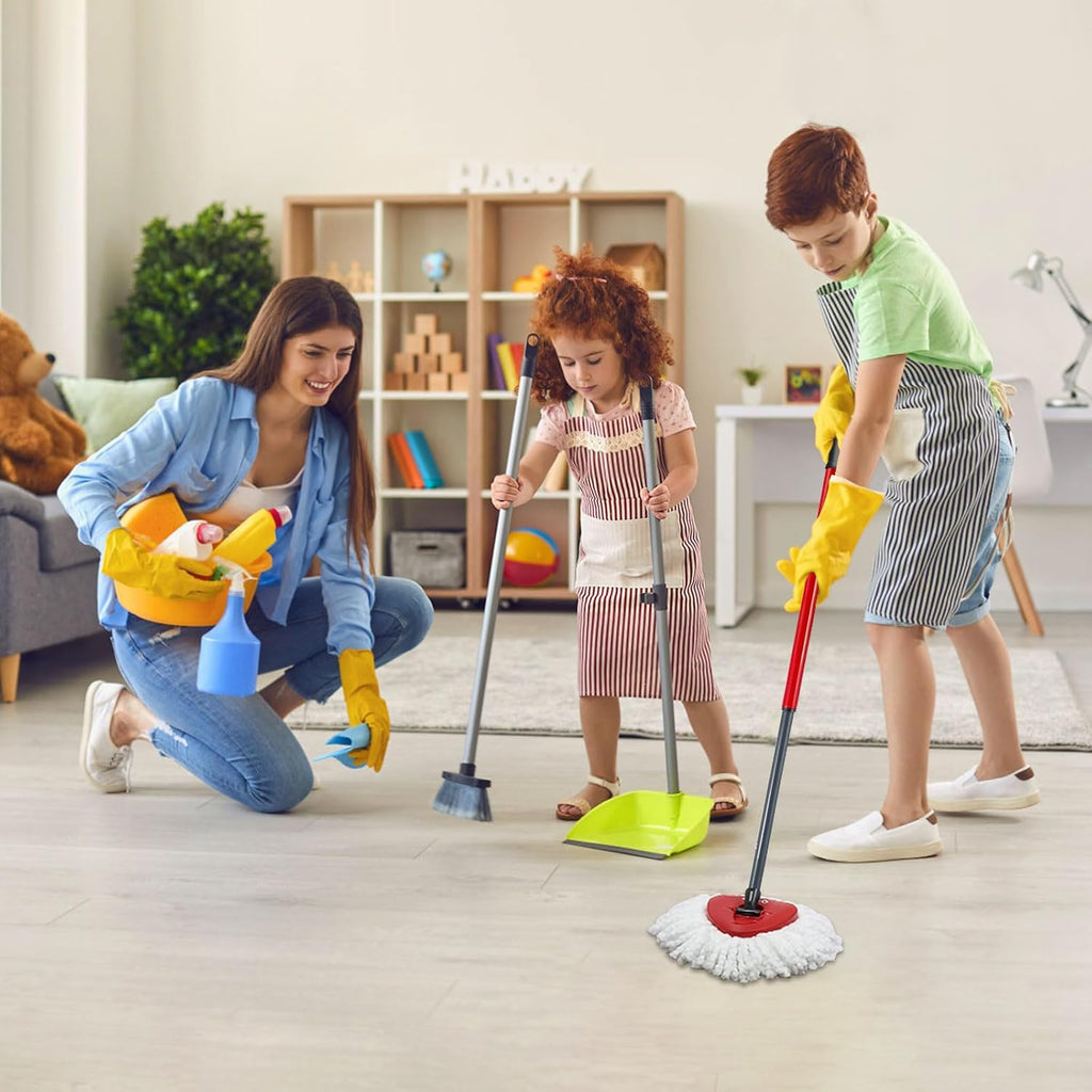 4 Pack Mop Head Replacement Compatible with O Cedar Triangle Swivel Mops,Spin