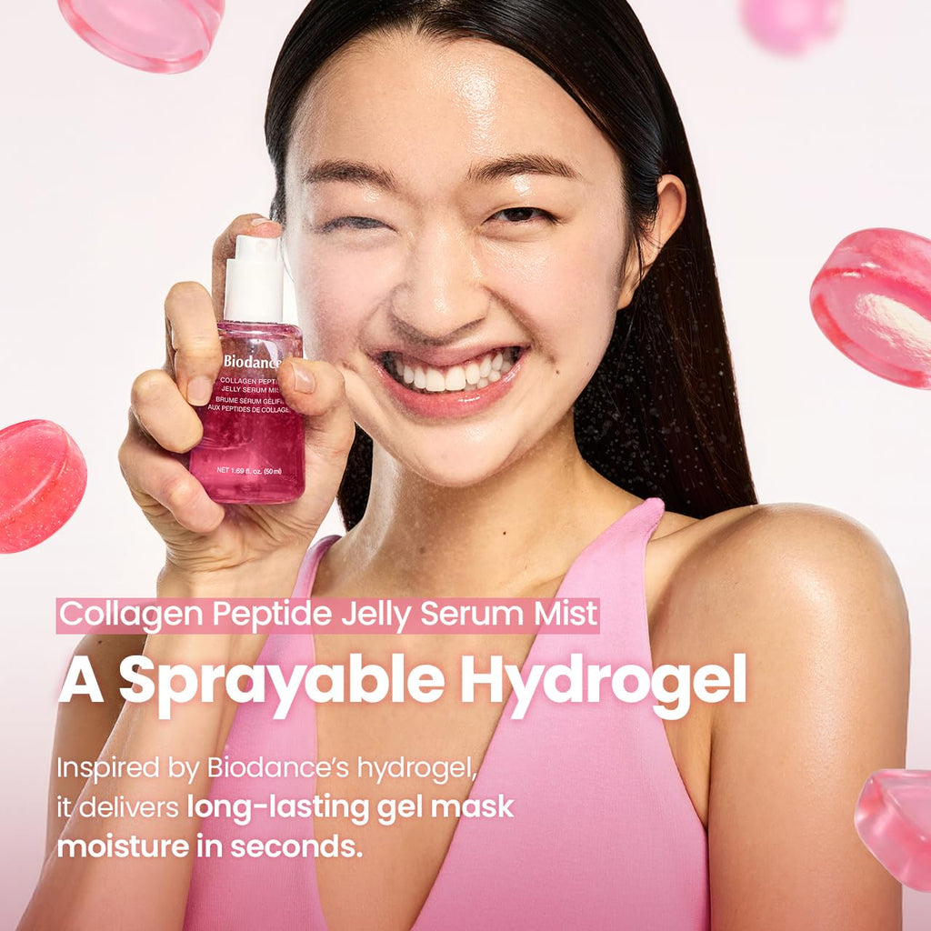 BIODANCE Collagen Peptides Jelly Serum Mist, Hydrating Face Mist, Plumping