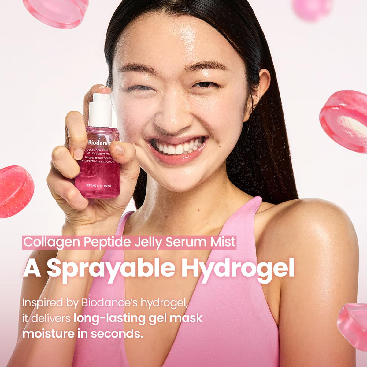 BIODANCE Collagen Peptides Jelly Serum Mist, Hydrating Face Mist, Plumping