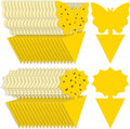 Fruit Fly Traps Fungus Gnat Traps Yellow Sticky Bug Traps 36 Pack No Harm and