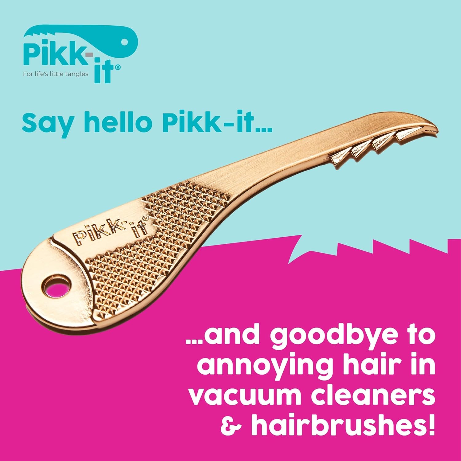 Pikk-it Vacuum Hair Brush Cleaner Tool – Removes Tangled Hair from Vacuums &