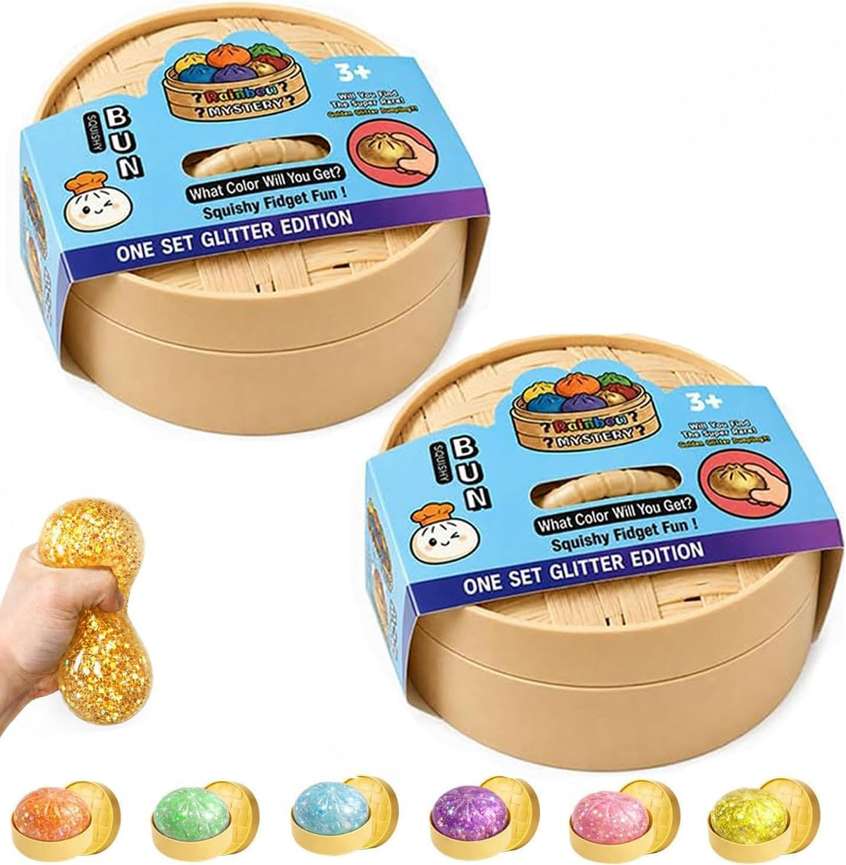 Squishy Toy 2PCS Dumplings Squeeze Balls Fidget Toys
