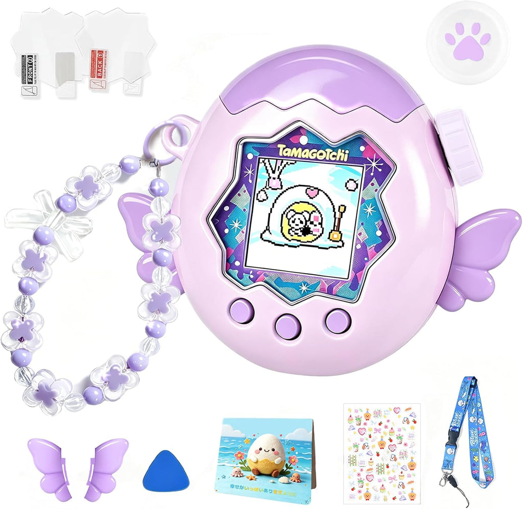 Protective Case for Tamagotchi Paradise, Hard PC Cover with Lanyard