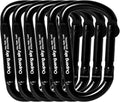 Carabiner Clip - Heavy Duty Carabiners 800lbs-13KN (2922 lbs) Carabeaner D