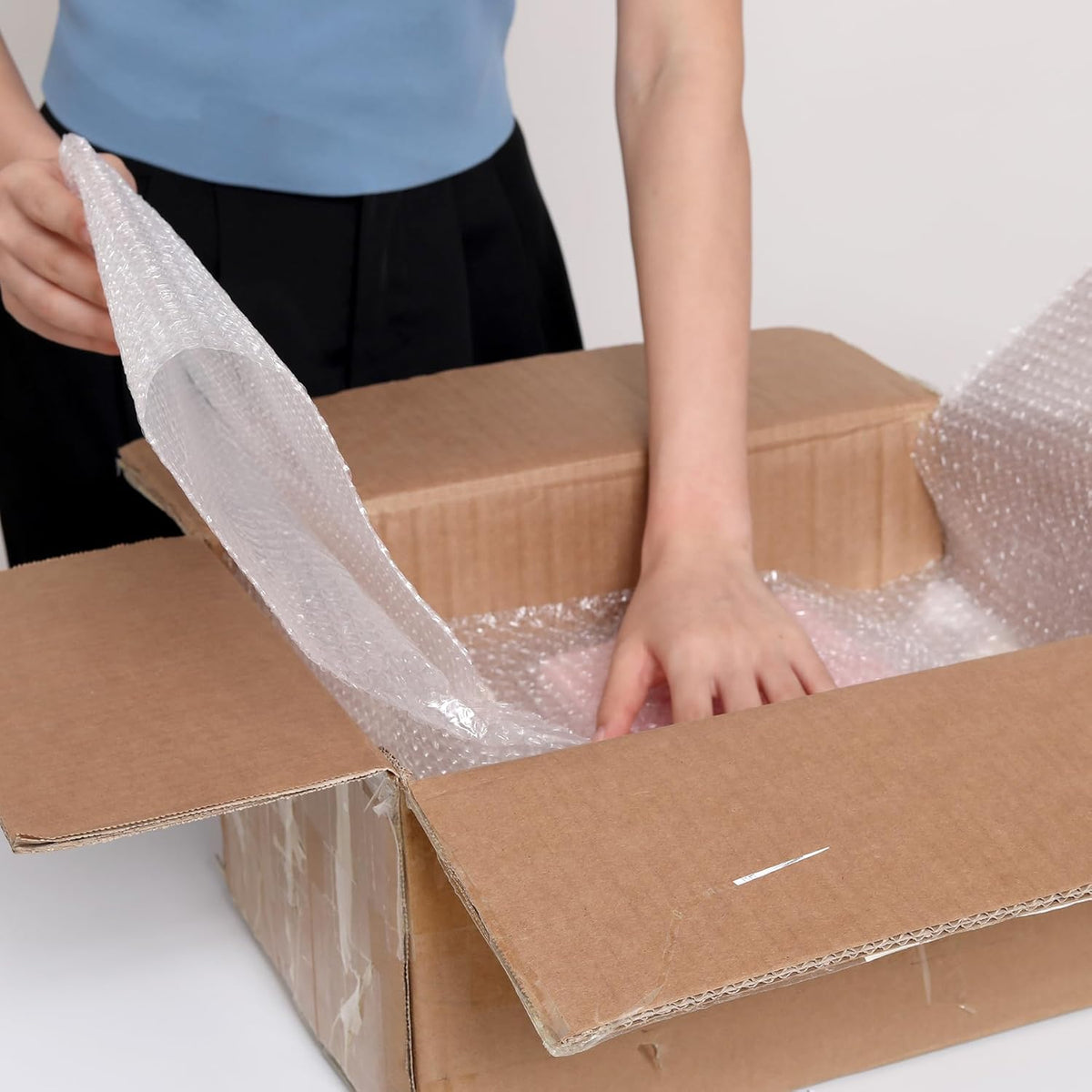 wanguagua 2 Pack 12 Inch x 72 ft Total Bubble Packing Wrap for Moving Boxes