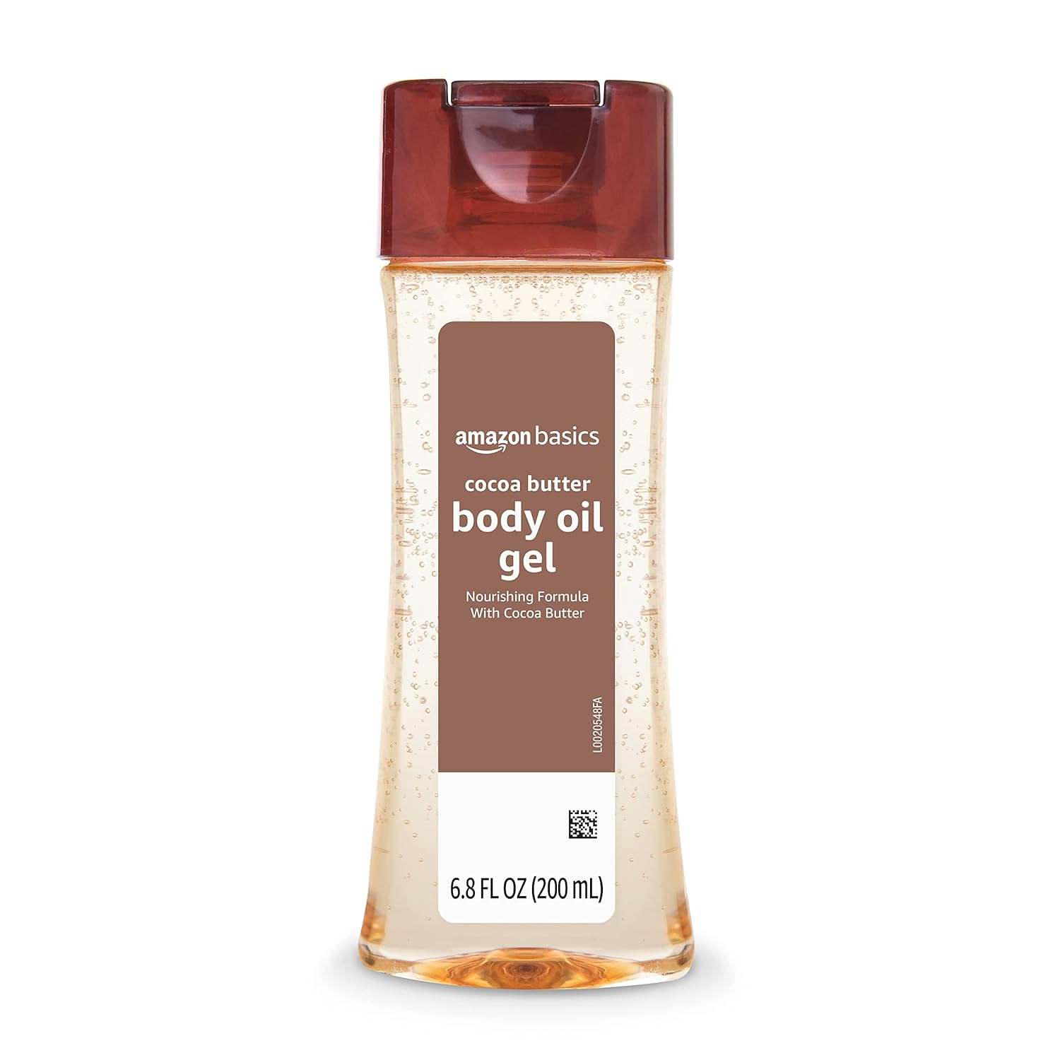 Amazon Basics Body Oil Gel with Cocoa Butter, Paraben Free, for Very Dry