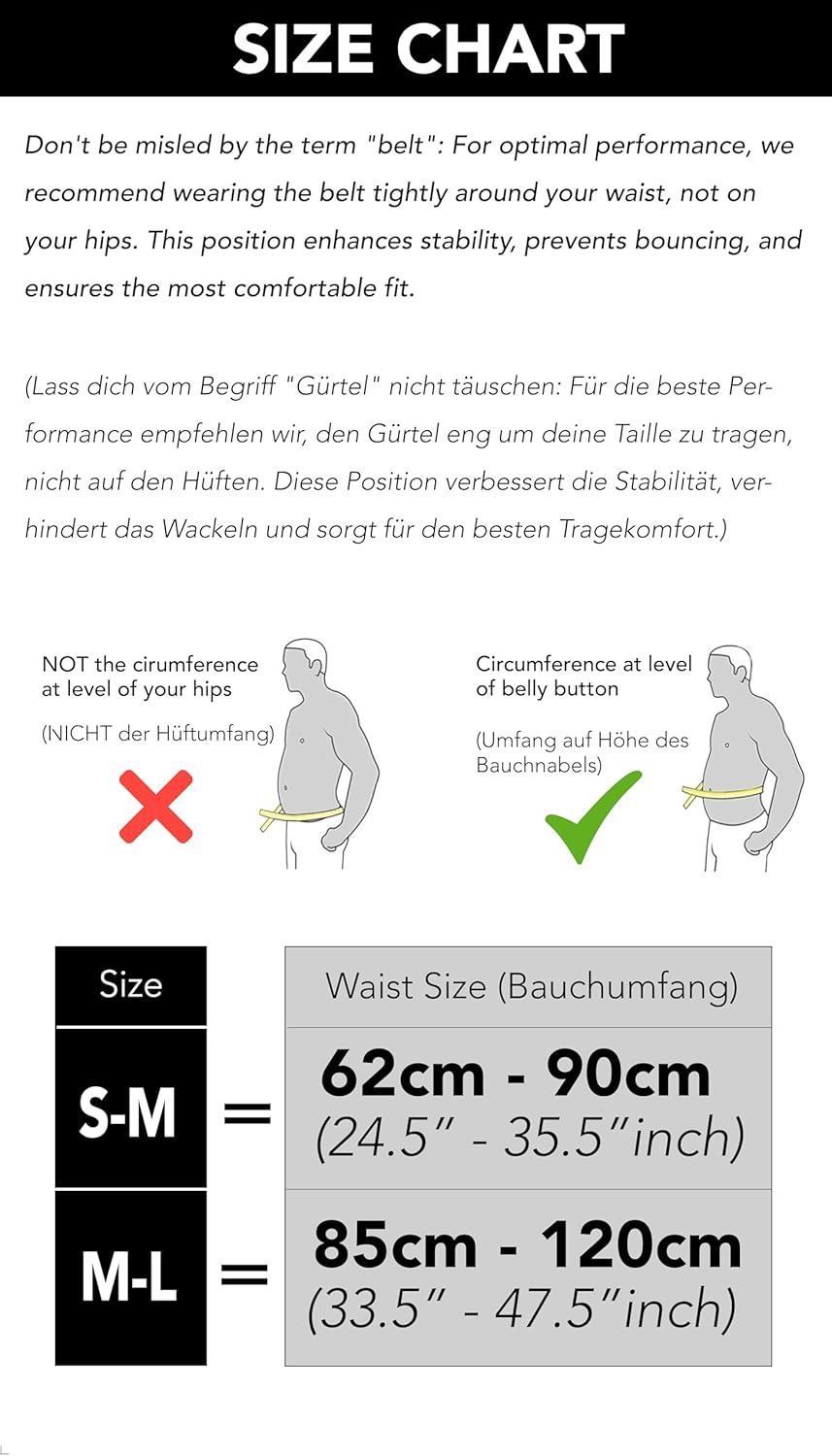 Fitgriff® Running Belt for Men & Women - Secure Jogging Pouch for Phone, Keys