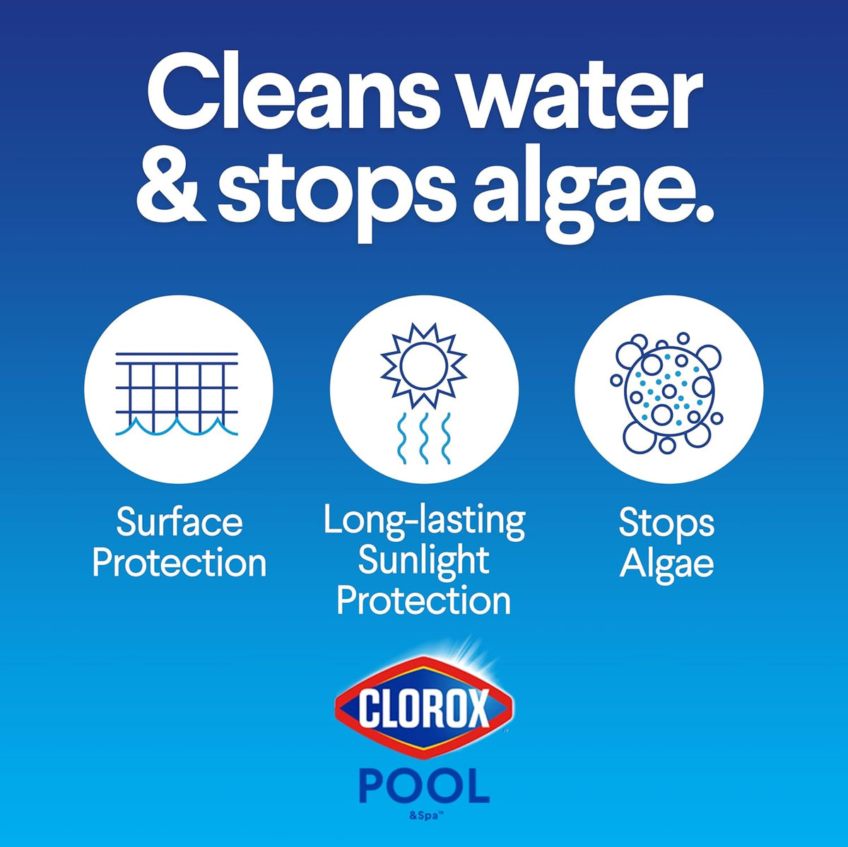 Clorox Pool&Spa XTRABLUE 3” Chlorinating Tablets, Individually Wrapped, Kills