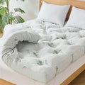 WhatsBedding 4 inch Bamboo Memory Foam Mattress Topper for Back Pain Relief Queen Size