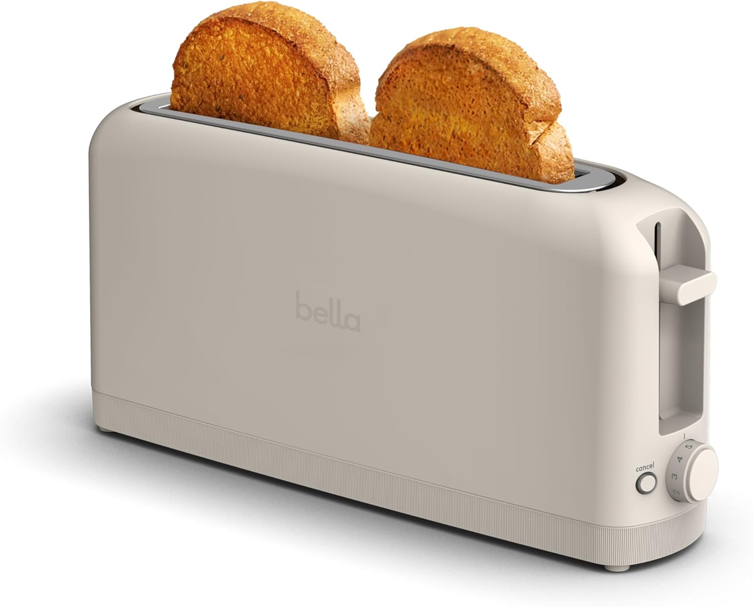 bella 2 Slice Slim Toaster, Fits-anywhere™ Kitchenware, 6 Setting Shade