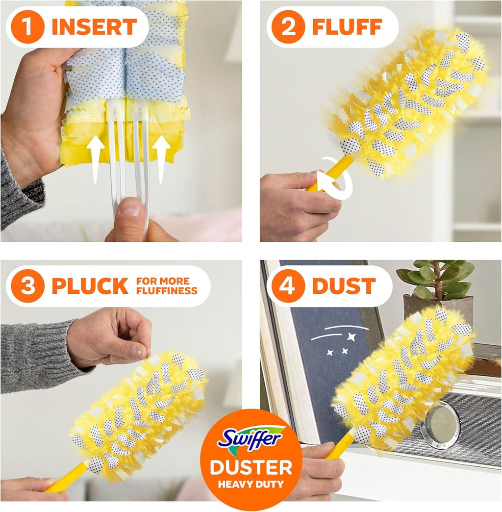 Swiffer Dusters Heavy Duty Multi-Surface Duster Refills for Cleaning