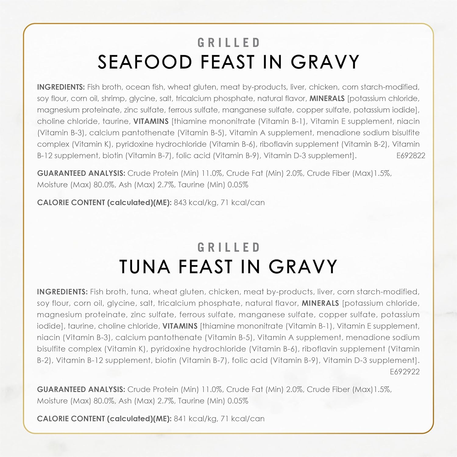 Purina Fancy Feast Grilled Wet Cat Food Seafood Collection in Wet Cat Food