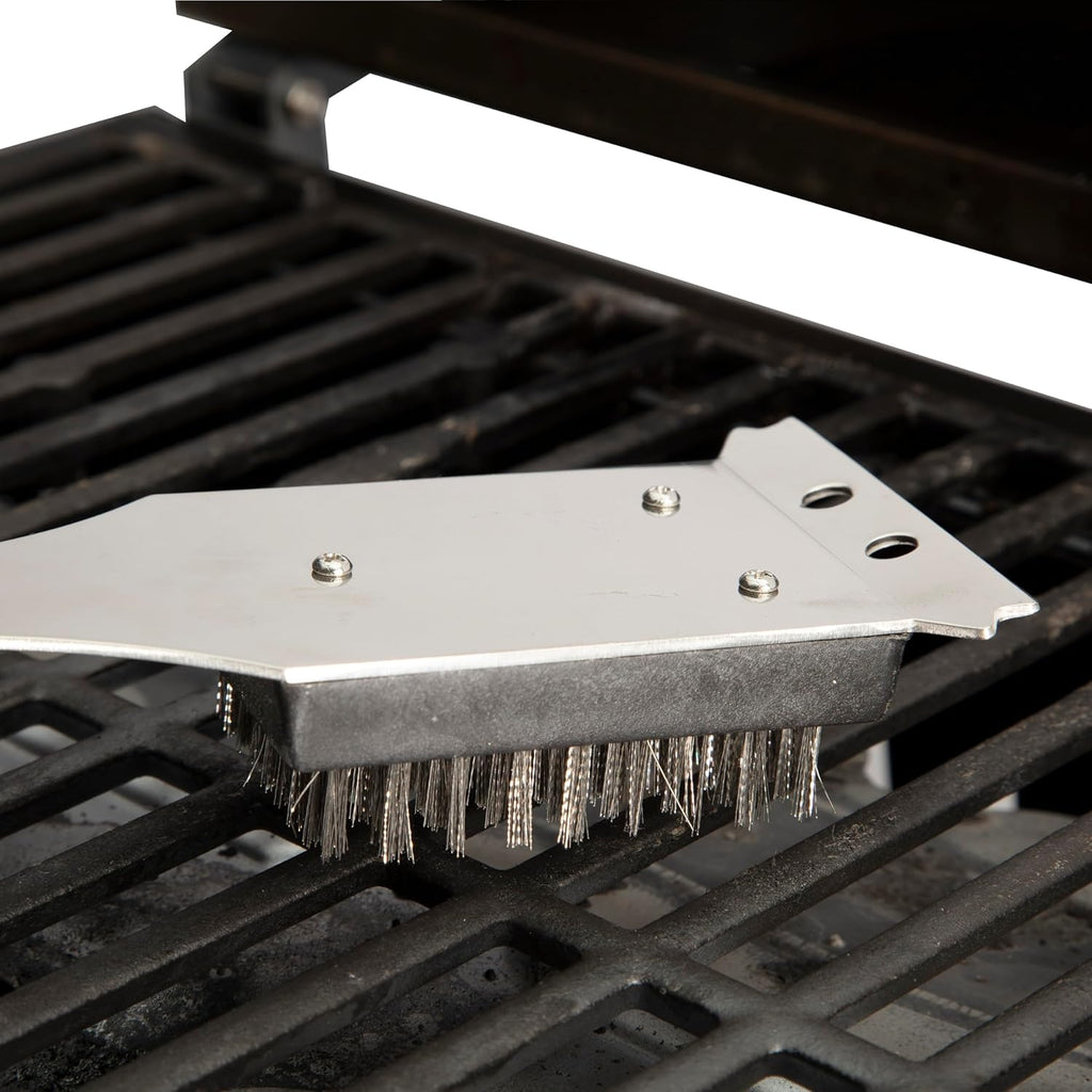 Cuisinart Stainless Steel 16.5" Long Handle Grill Cleaner Brush and Scraper