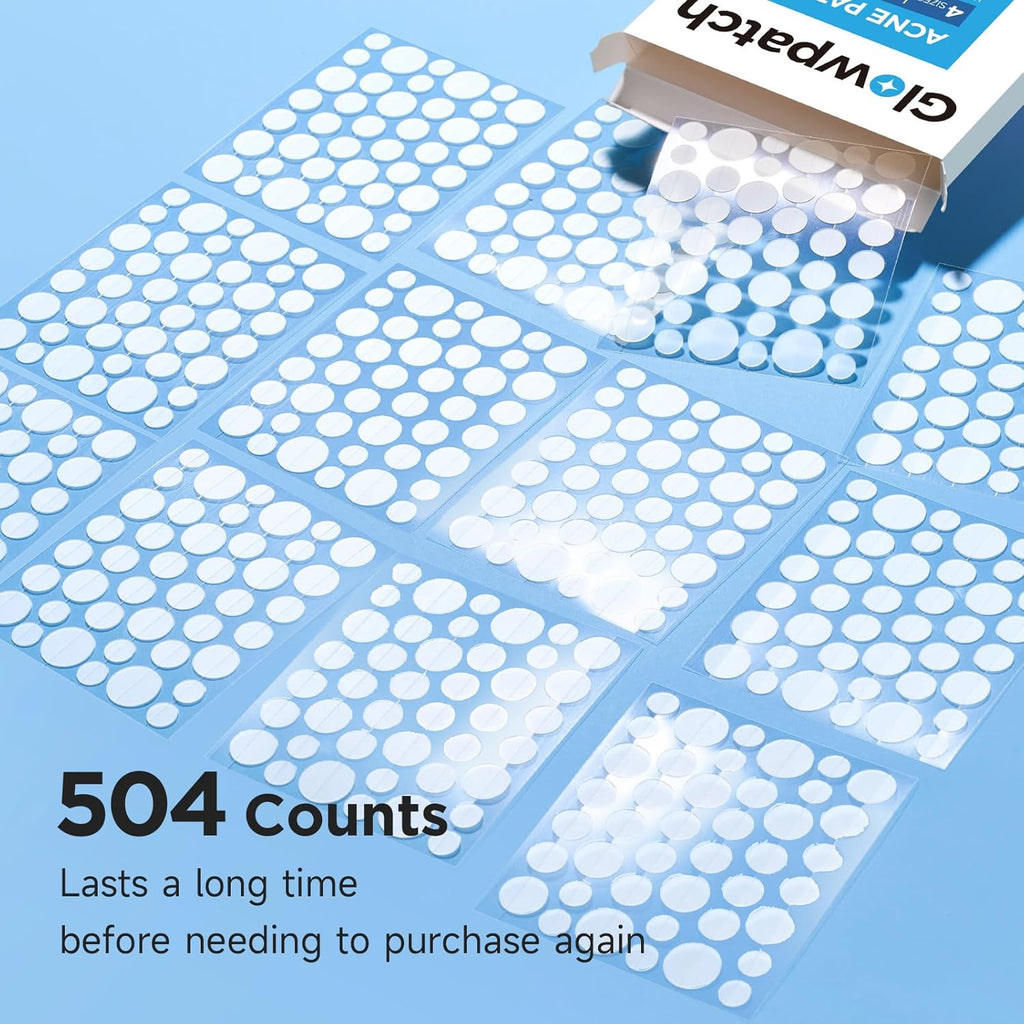 Pimple Patches for Face (504 Count), FSA Eligible Acne Patch Bulk, Zit