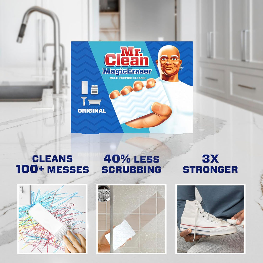 Mr. Clean Magic Eraser Original Cleaning Pads, Multi Purpose Cleaner