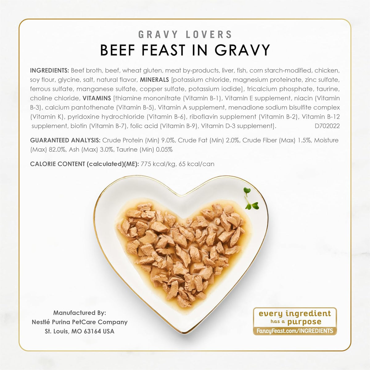 Purina Fancy Feast Gravy Lovers Poultry and Beef Grilled Gourmet Wet Cat Food