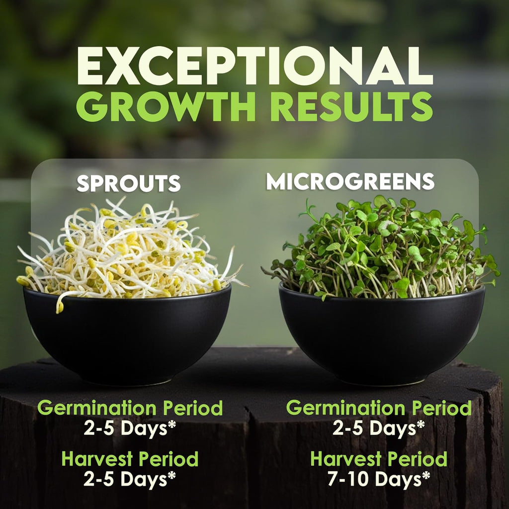 Nature Jim’s Sprouts Organic Salad Mix – Non-GMO Microgreen Seeds, Perfect