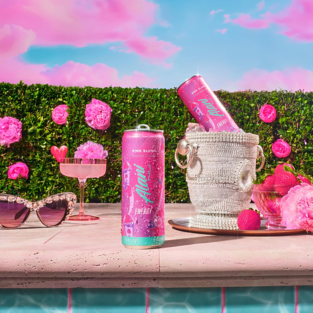 Alani Nu PINK SLUSH, Sugar Free, Low Calorie Energy Drinks, 200mg Caffeine