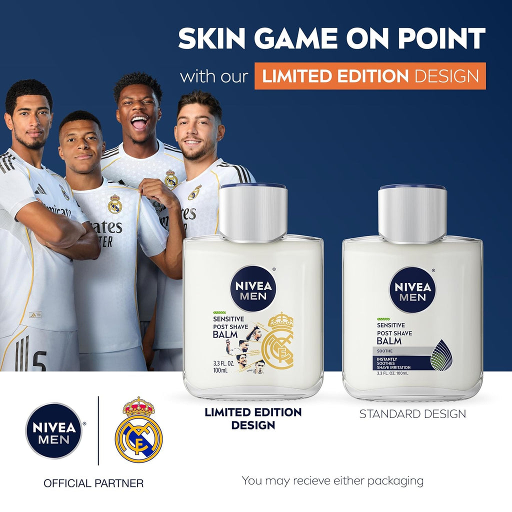 NIVEA MEN Real Madrid Limited Edition Design Sensitive Post Shave Balm, with