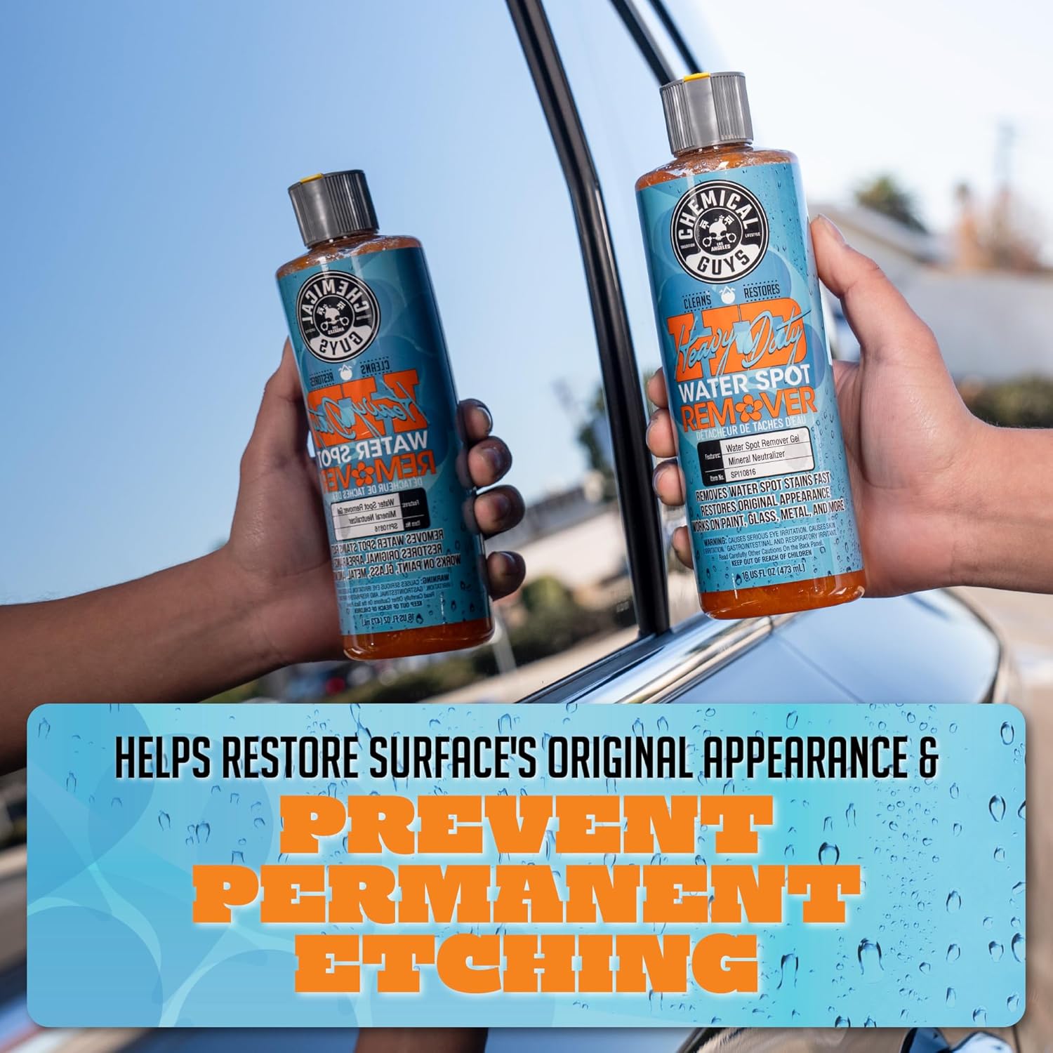 Chemical Guys Heavy Duty Water Spot Remover Gel for Paint, Glass, and Metal
