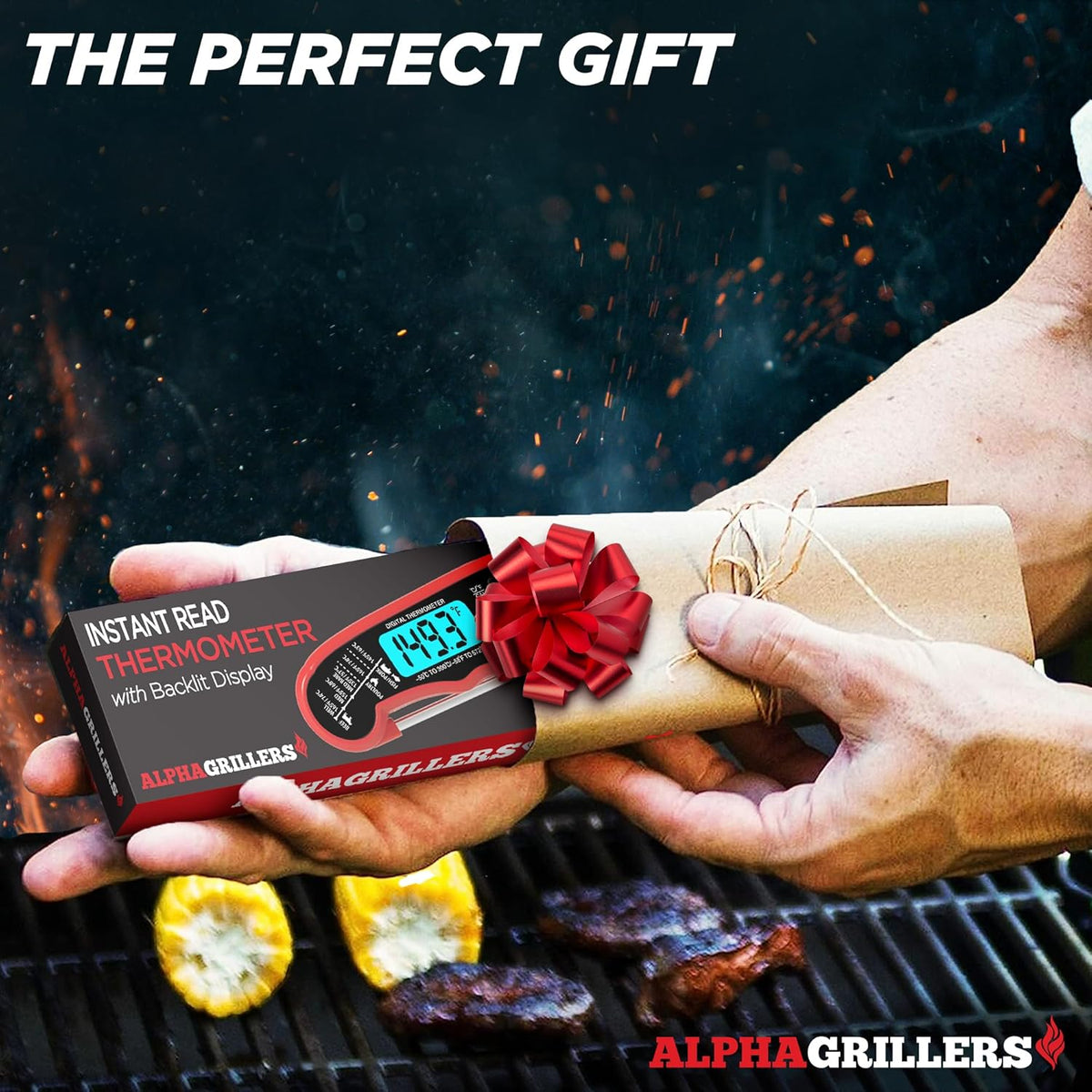 Alpha Grillers Meat Thermometer Digital – Instant Read Food Thermometer for