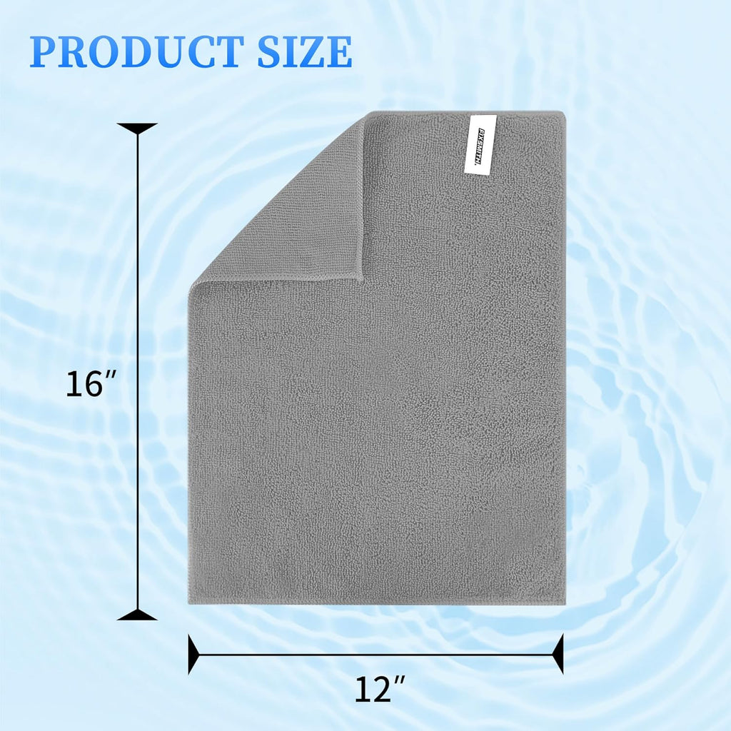 FIXSMITH Microfiber Cleaning Cloth - Pack of 8, Size: 12 x 16 in