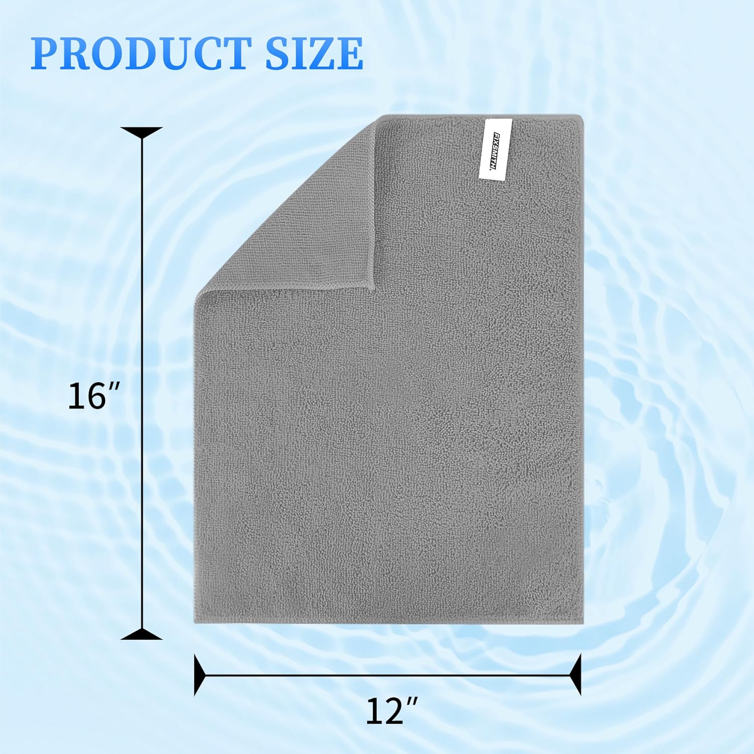 FIXSMITH Microfiber Cleaning Cloth - Pack of 8, Size: 12 x 16 in