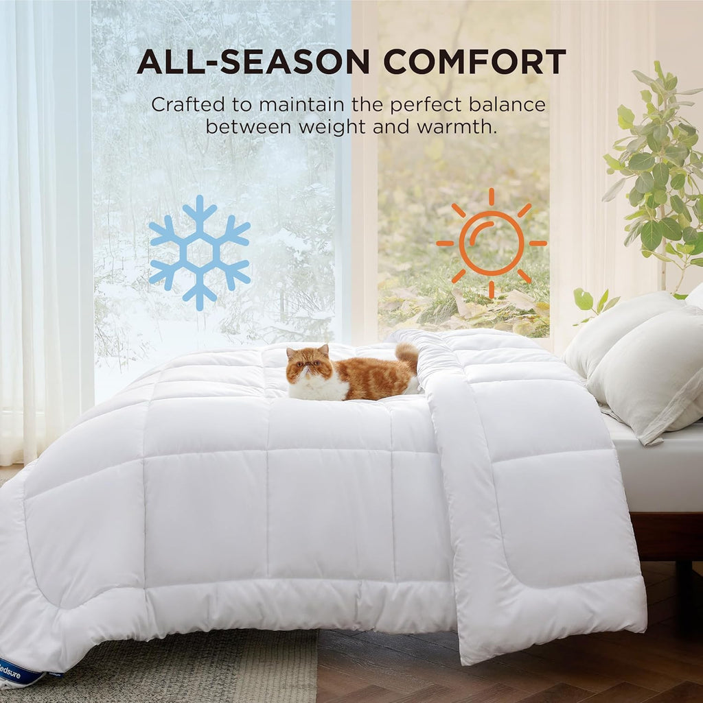 Bedsure Comforter Duvet Insert - Quilted Comforters Queen Size, All Season
