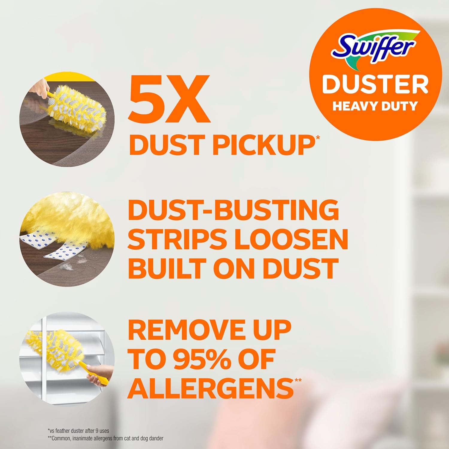 Swiffer Dusters Heavy Duty Multi-Surface Duster Refills for Cleaning