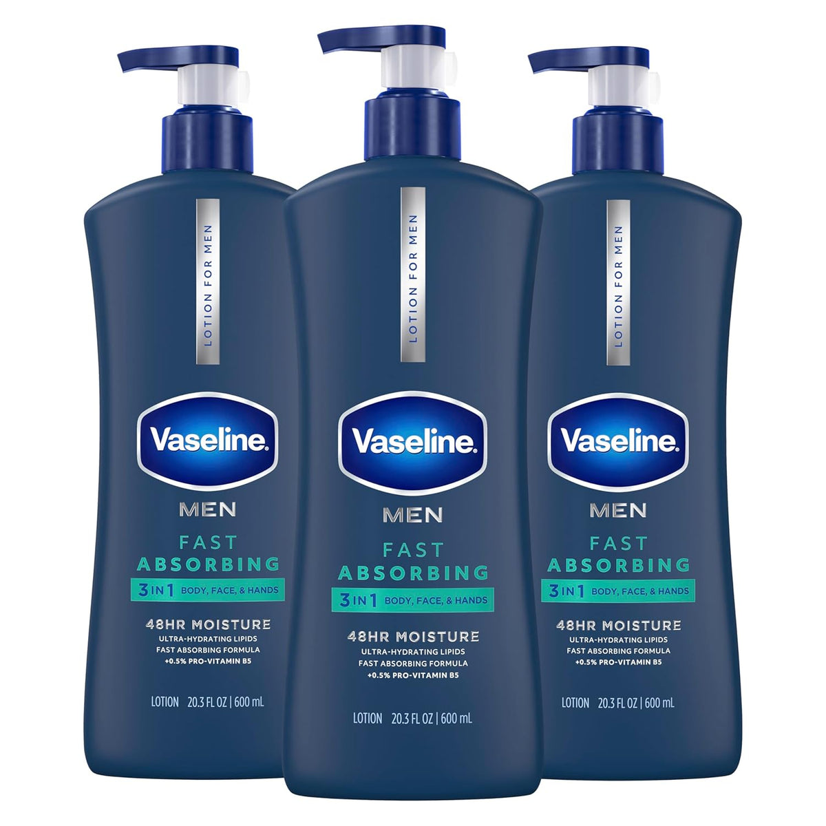 Vaseline Men's Healing Moisture Hand & Body Lotion For Dry or Cracked Skin